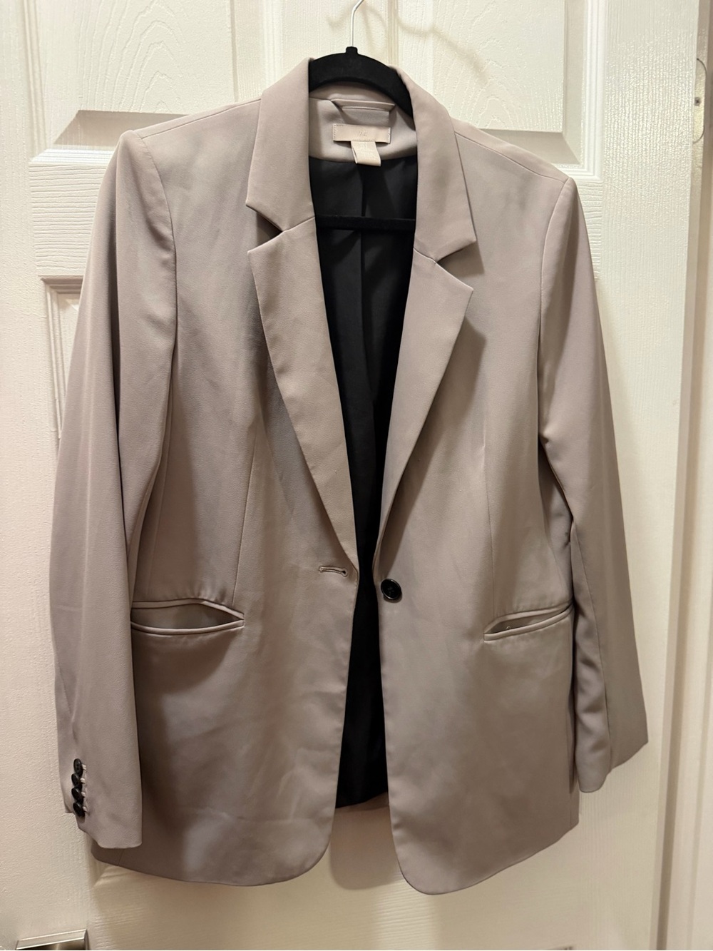 H&M Taupe Single-Button Blazer